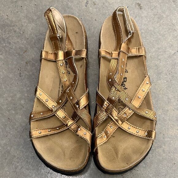 Birkenstock Shoes - Birkenstock Metallic Gold Sandals